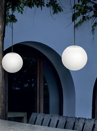 Oh! sospensione a sfera da esterno a led